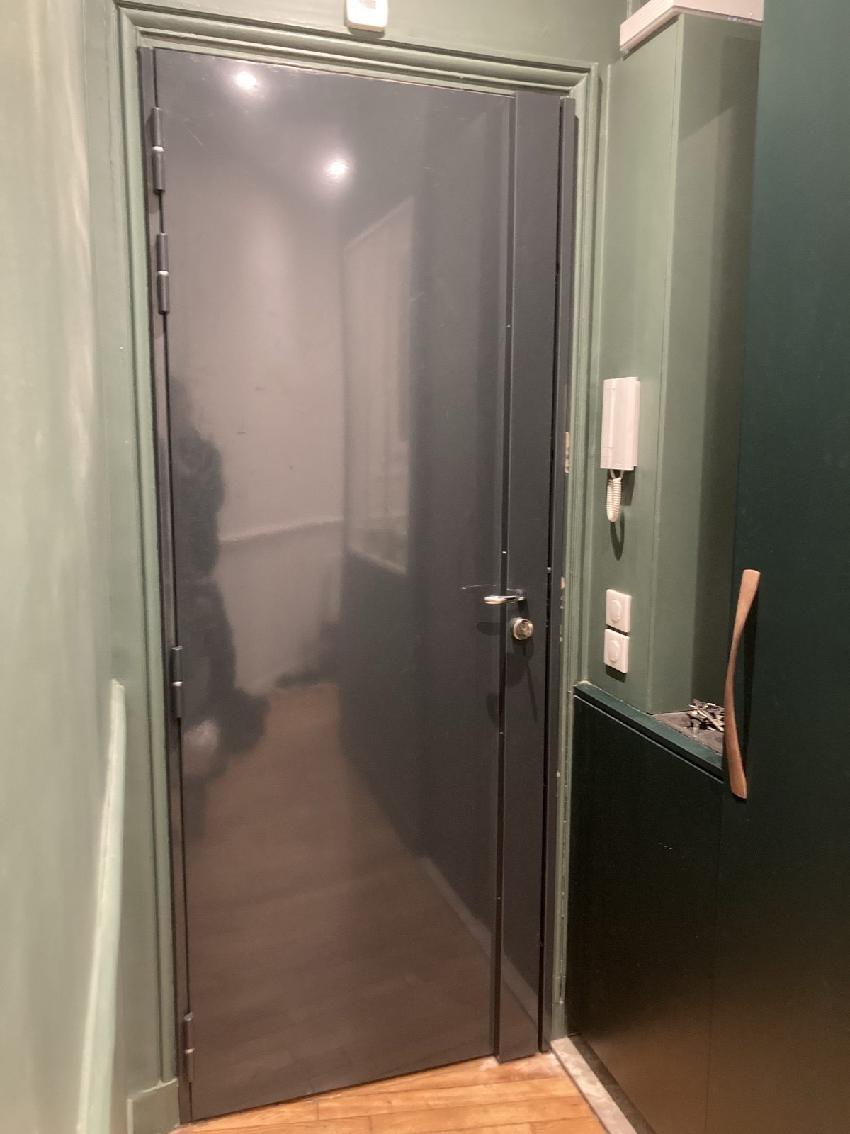 Porte blindée installée à Paris - résultat final Luciole